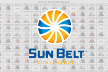 2014 Sun Belt Conference Football Helmet Schedule
