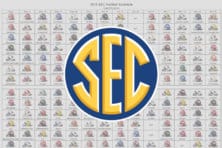 2015 SEC Football Helmet Schedule