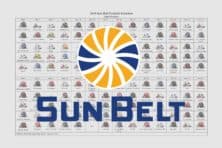 2018 Sun Belt Conference Football Helmet Schedule
