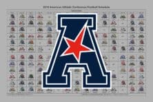 2019 American Athletic Conference Football Helmet Schedule