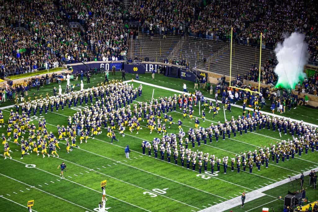 Notre Dame football announces 2023 home kickoff times